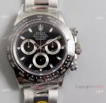 Noob V3 Rolex Daytona Stainless Steel Black Ceramic Watch AAA Replica